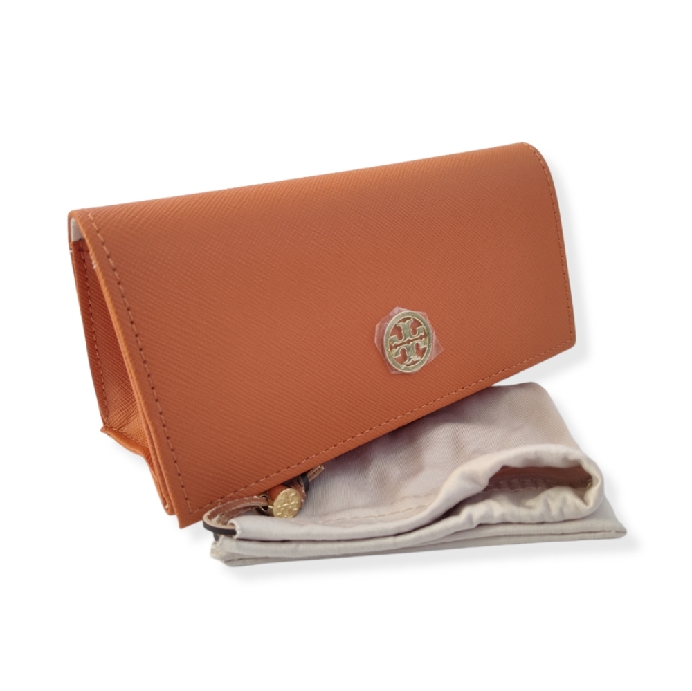 Tory Burch Burnt Orange Glasses Case